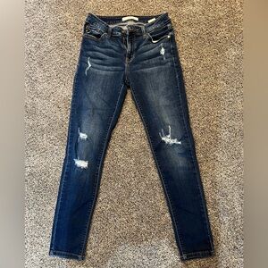 KanCan Jean, dark wash destroyed skinny Jean